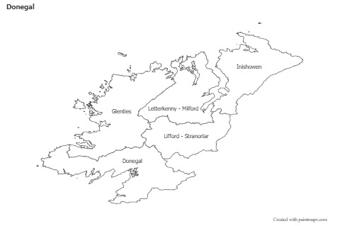 Sample Maps for Donegal (black-white)