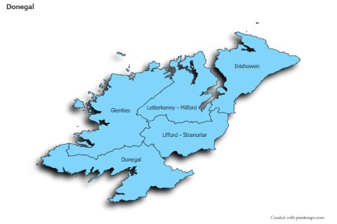 Sample Maps for Donegal (blue,shadowy)