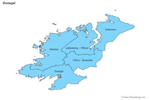 Sample Maps for Donegal (blue)