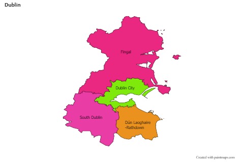 Sample Maps for Dublin (colored)