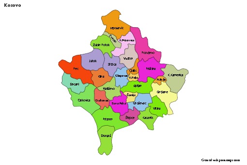 Sample Maps for Kosovo (colored)