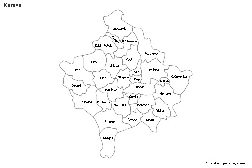 Sample Maps for Kosovo (black-white)