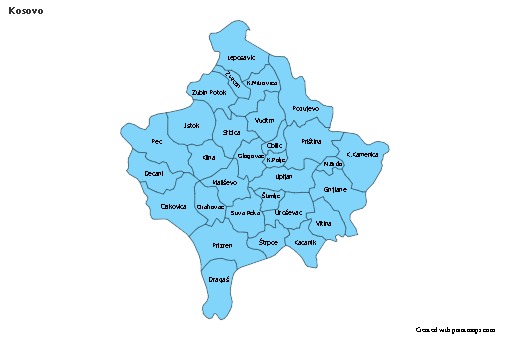 Sample Maps for Kosovo (blue)