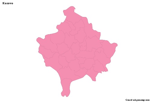 Sample Maps for Kosovo (pink,outline)