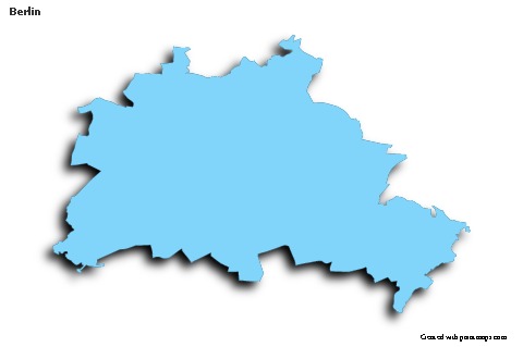 Sample Maps for Berlin (blue,outline,shadowy)