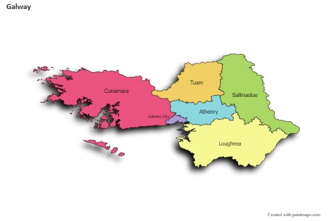 Sample Maps for Galway (colored,shadowy)