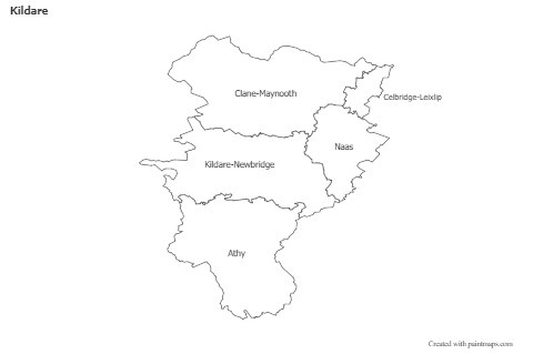 Sample Maps for Kildare (black-white)