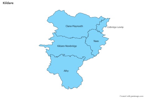 Sample Maps for Kildare (blue)
