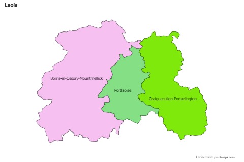 Sample Maps for Laois (colored)