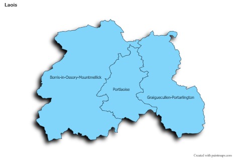 Sample Maps for Laois (blue,shadowy)