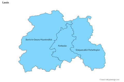 Sample Maps for Laois (blue)