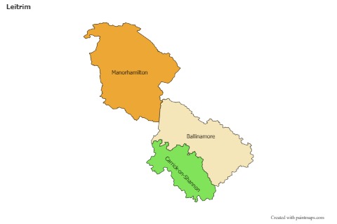 Sample Maps for Leitrim (colored)
