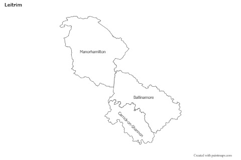 Sample Maps for Leitrim (black-white)