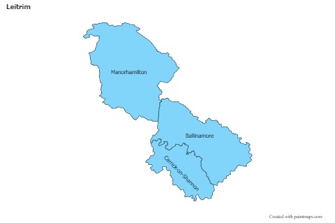 Sample Maps for Leitrim (blue)