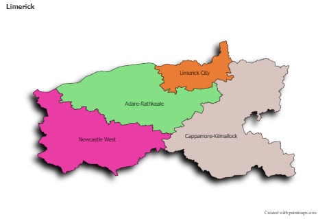 Sample Maps for Limerick (colored,shadowy)