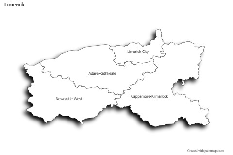 Sample Maps for Limerick (black-white,shadowy)