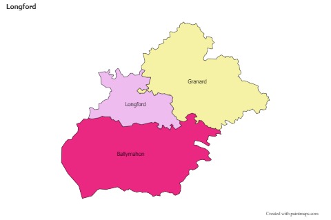 Contoh Peta untuk Longford (berwarna)