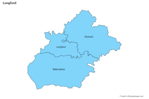 Contoh Peta untuk Longford (biru)