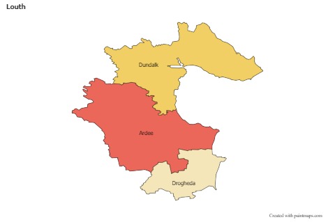 Contoh Peta untuk Louth (berwarna)