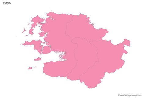 Sample Maps for Mayo (pink,outline)
