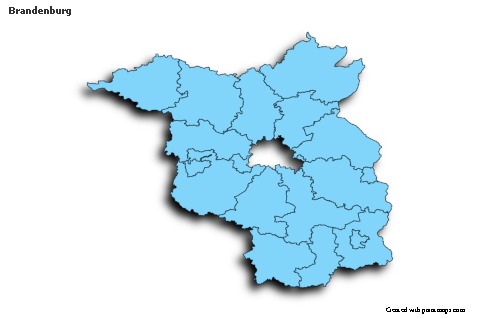 Mapas de muestra para Brandenburg (azul,sombrío)