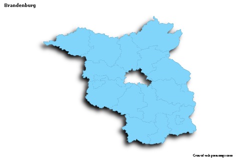 Mapas de muestra para Brandenburg (azul,contorno,sombrío)