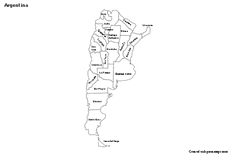 Sample Maps for Argentina (black-white)