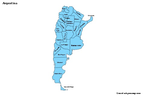 Sample Maps for Argentina (blue)