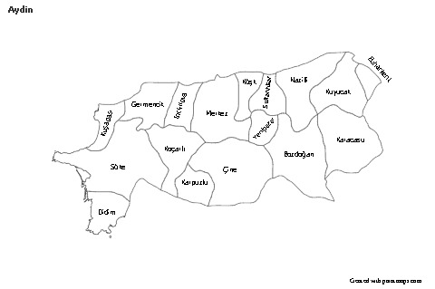 Sample Maps for Aydin (black-white)