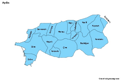 Sample Maps for Aydin (blue)