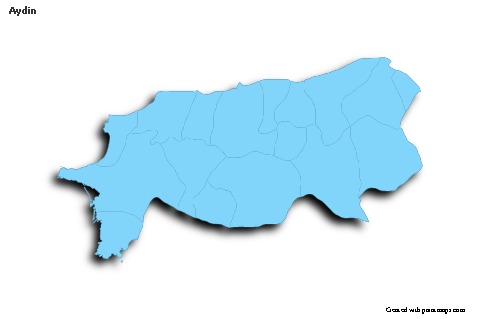 Sample Maps for Aydin (blue,outline,shadowy)