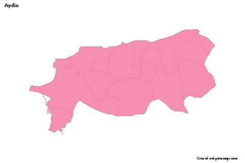Sample Maps for Aydin (pink,outline)