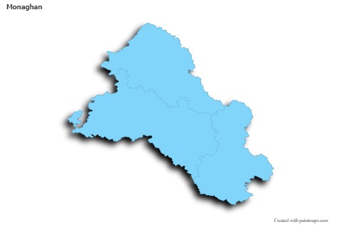 Sample Maps for Monaghan (blue,outline,shadowy)