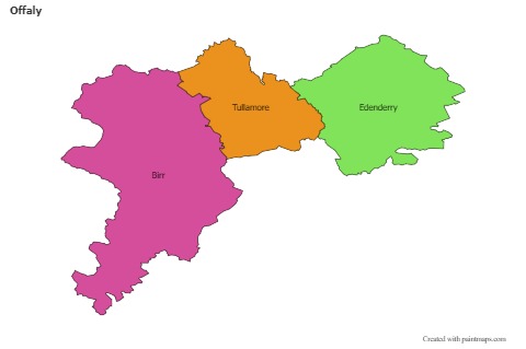 Sample Maps for Offaly (colored)