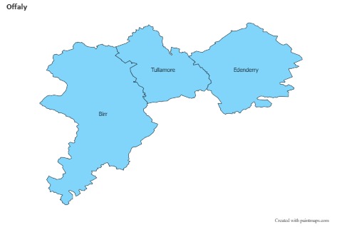 Sample Maps for Offaly (blue)