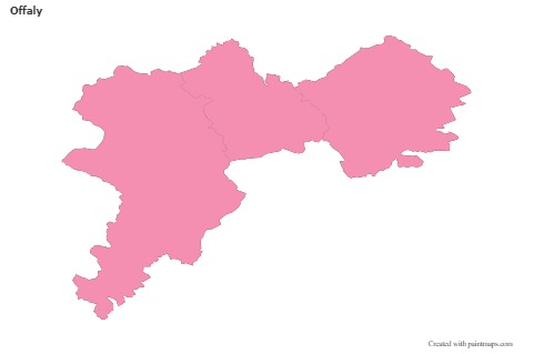 Sample Maps for Offaly (pink,outline)