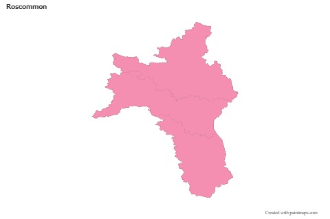 Sample Maps for Roscommon (pink,outline)