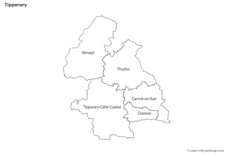 Sample Maps for Tipperary (black-white)