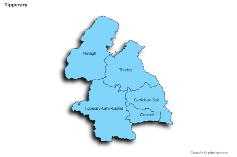Sample Maps for Tipperary (blue,shadowy)