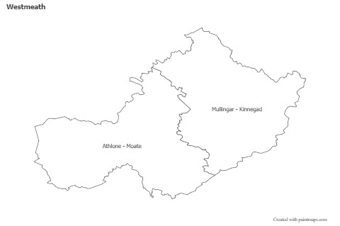 Sample Maps for Westmeath (black-white)