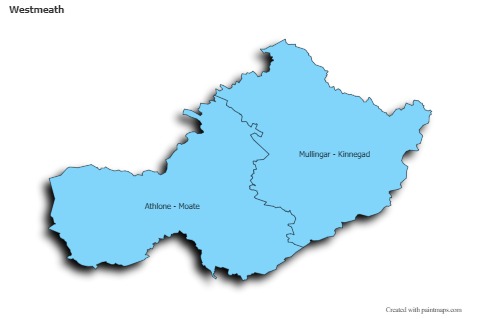 Sample Maps for Westmeath (blue,shadowy)