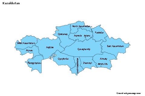 Sample Maps for Kazakhstan (blue)