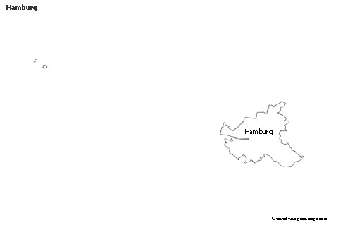 Hamburg için Örnek Haritalar (siyah-beyaz)