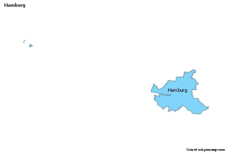 Hamburg için Örnek Haritalar (mavi)
