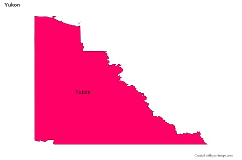 Yukon için Örnek Haritalar (renkli)