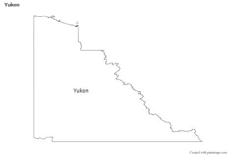 Yukon için Örnek Haritalar (siyah-beyaz)