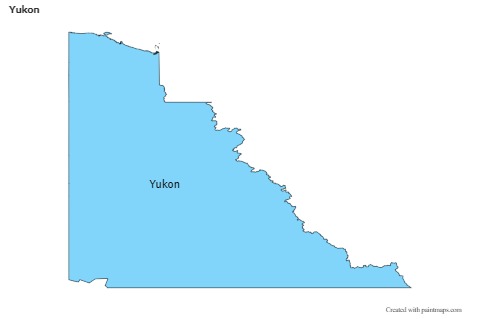 Yukon için Örnek Haritalar (mavi)
