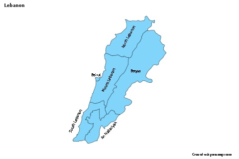 Sample Maps for Lebanon (blue)
