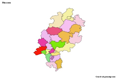 Sample Maps for Hessen (colored)