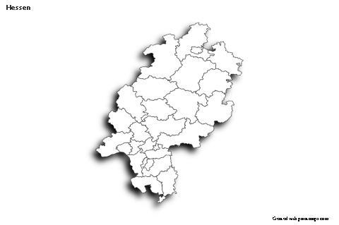 Sample Maps for Hessen (black-white,shadowy)